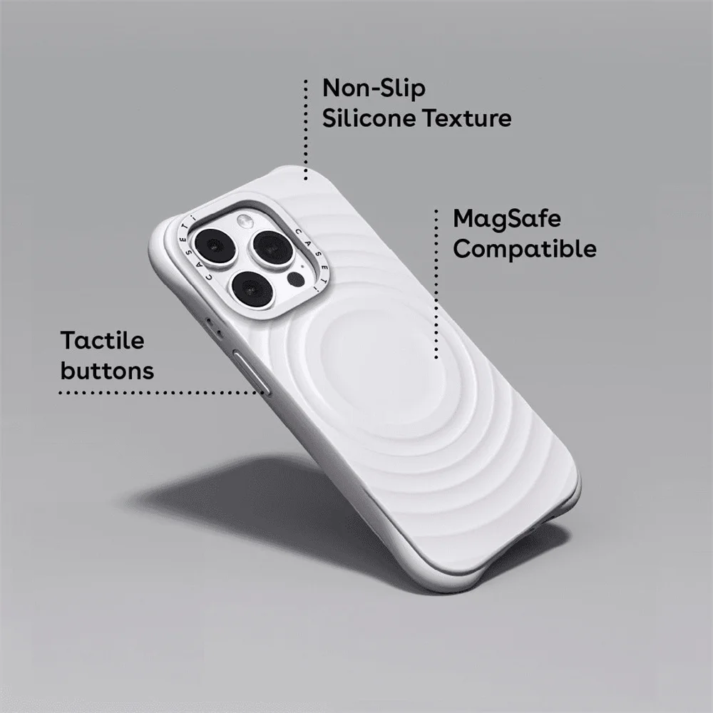 تموج سيليكون محفورة رسائل ل MagSafe جراب هاتف آيفون 15 14 13 12 16 برو ماكس المغناطيسي آيفون 16 زائد غطاء #3