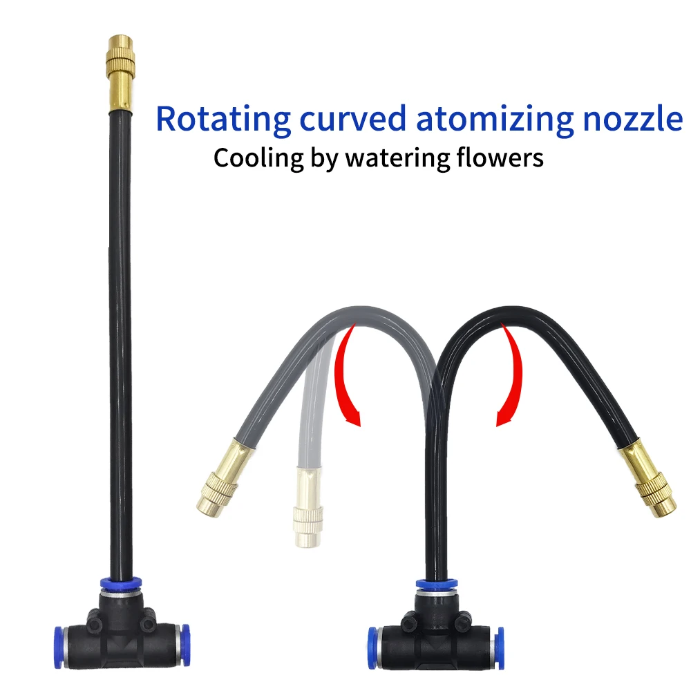 Universal 5-20M Automatic Irrigation Sprinkler Kit, Rotating Copper Nozzle for Garden & Balcony Watering