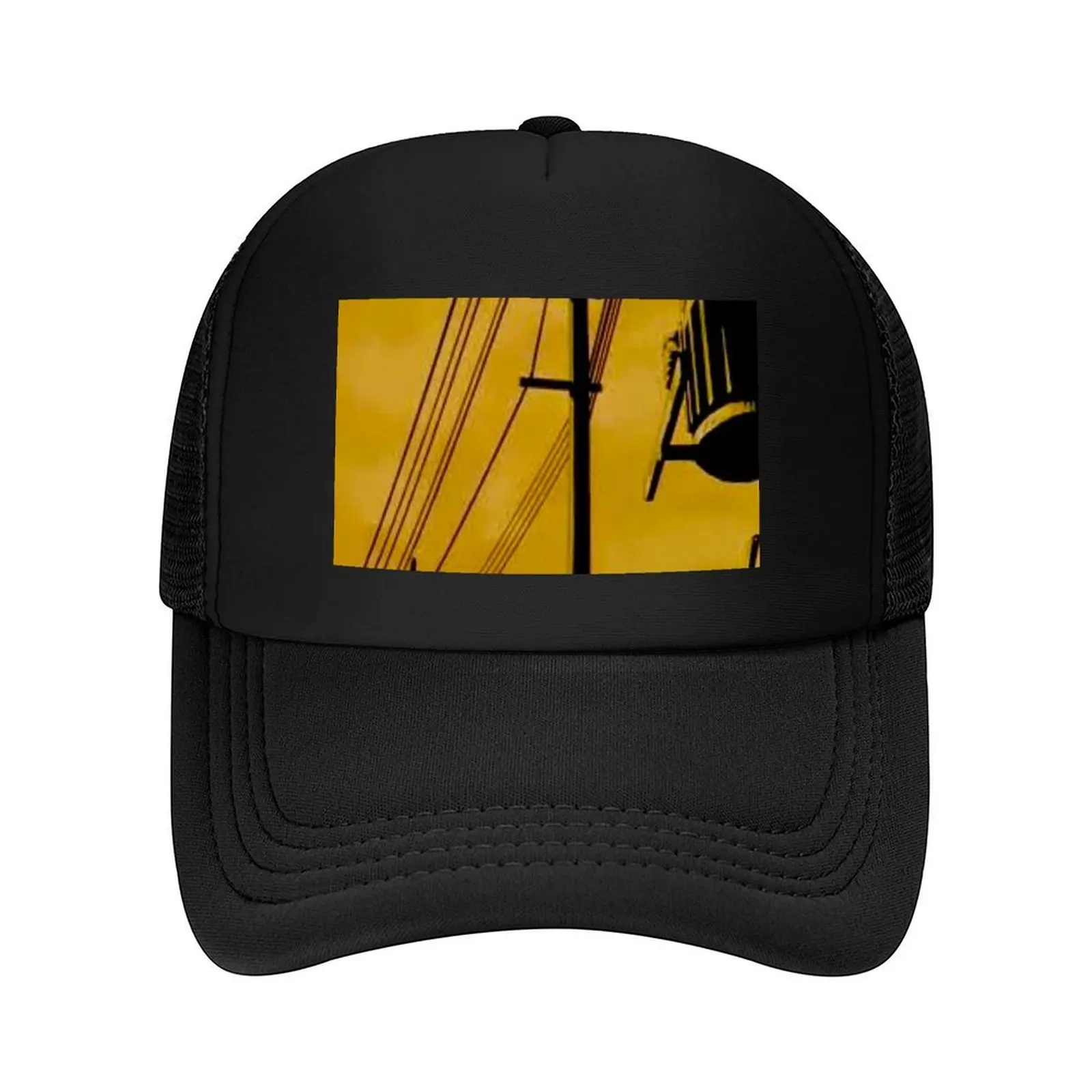 

Serial Experiments Lain Power Lines Aesthetic Sticker Baseball Cap western Hat Custom Cap Icon Men Caps Women's