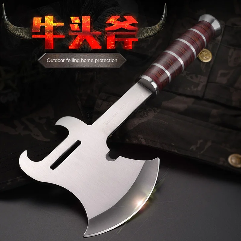 Outdoor axe fire axe bone cutting axe knife camping logging Multifunctional hand axe Portable car rescue axe