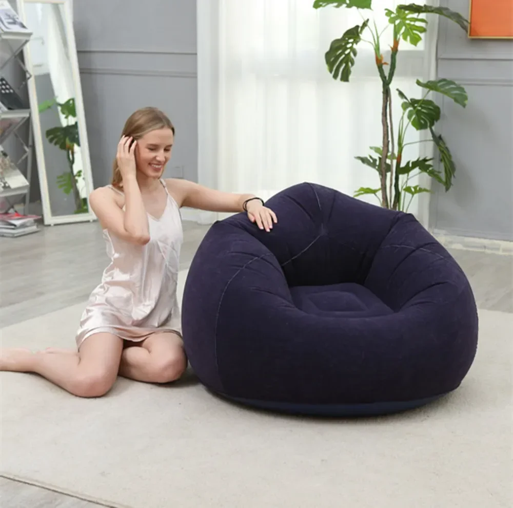 Large Lazy Inflatable Sofa Chairs Lounger Seat Bean Bag Sofas Pouf Tatami Living Room Supply Single Leisure Entertainment Stool