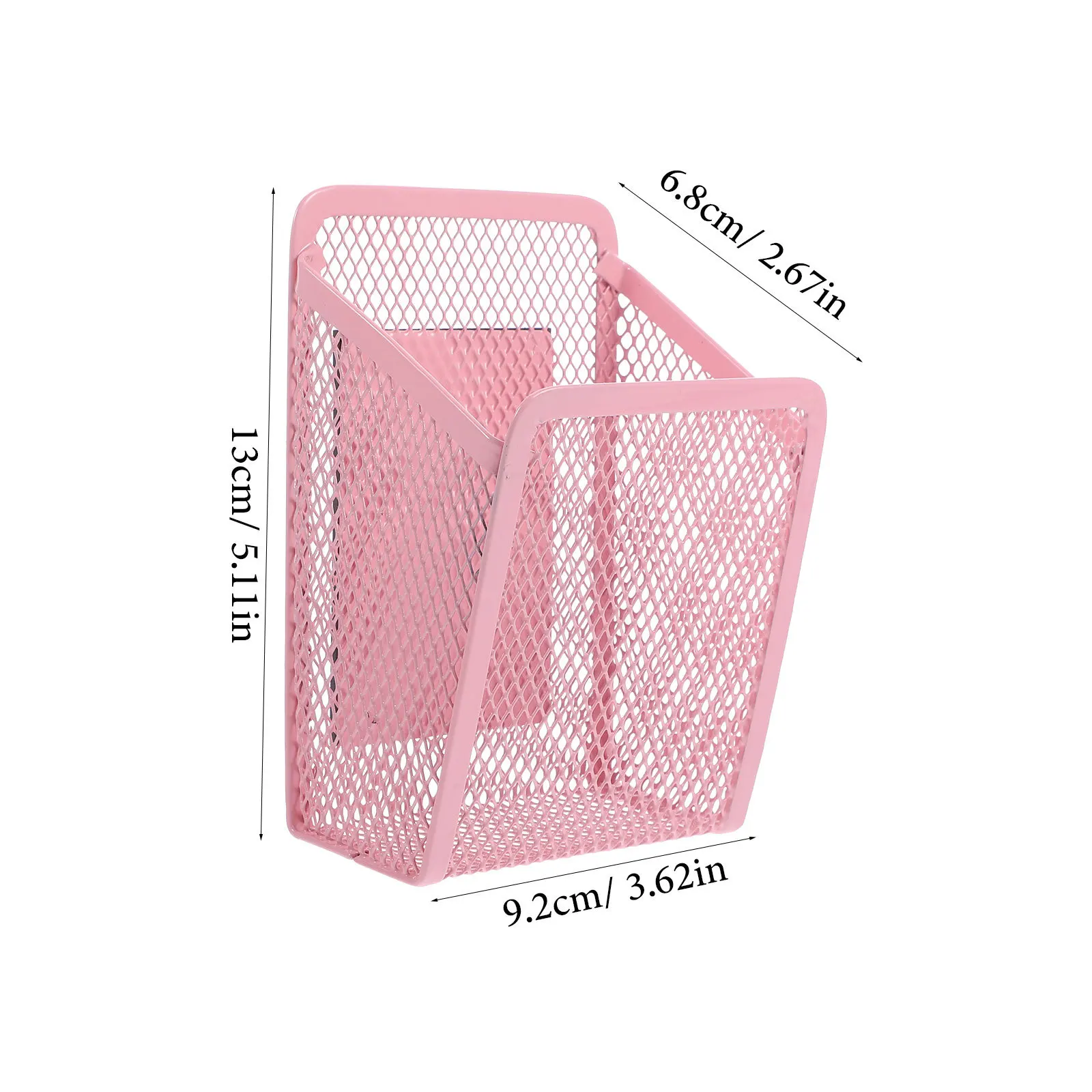 Magnetic Pen Holder Iron Material Heavy Duty Whiteboard Marker Container Magnetic Pencil Storage Organizer Office Classroom Use