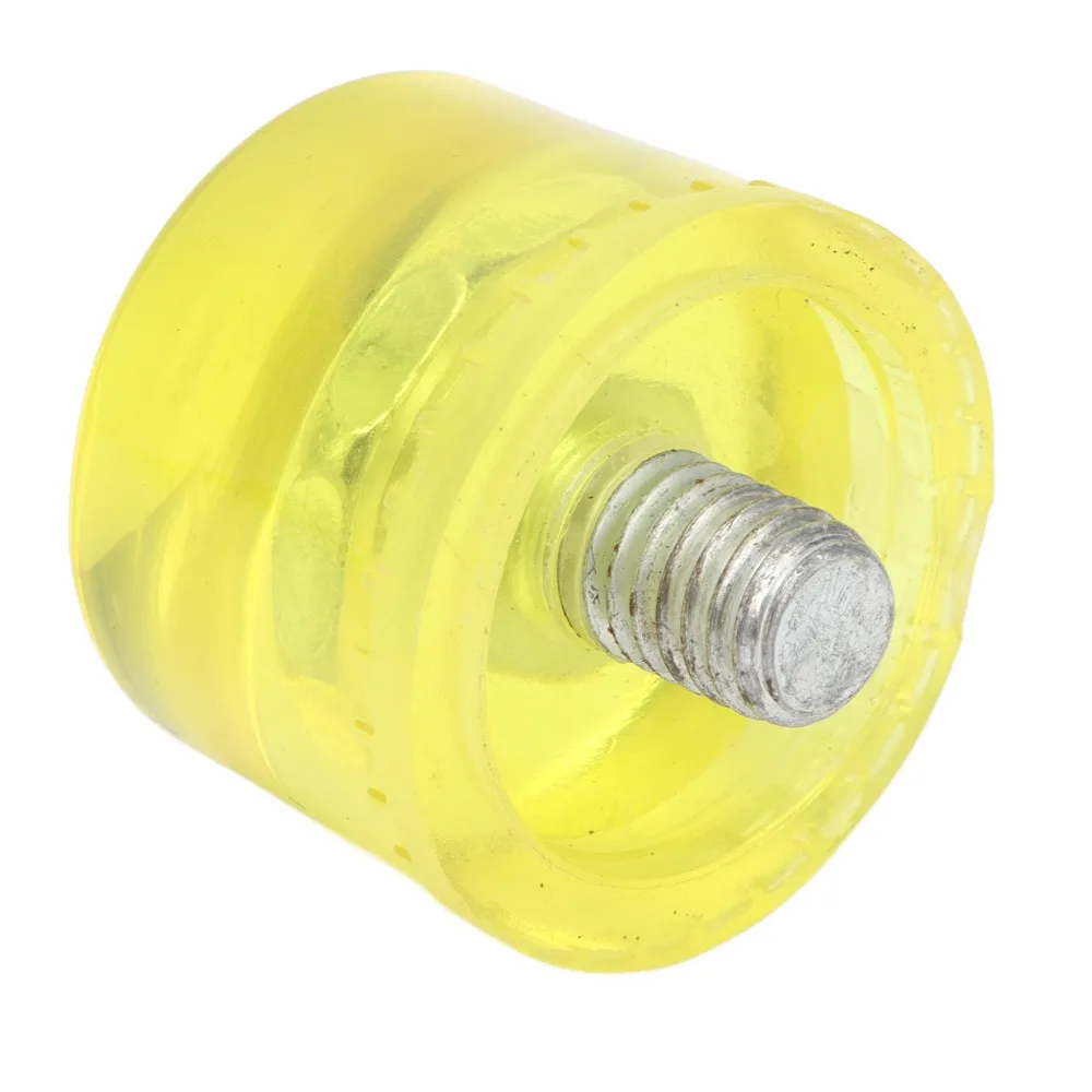 3pcs 25mm Rubber Hammer Head Shockproof Non-Marring Double-Faced Rubber Mallet Non-Slip Handle Rubber Mallet Hammer