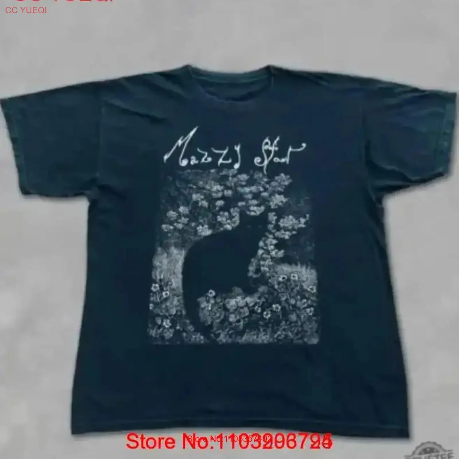Mazzy Star Cat T Shirt 90s Alternative Rock Hope Sandoval  vintage Washed Slightly Casual Versatile graphic Breathable Soft
