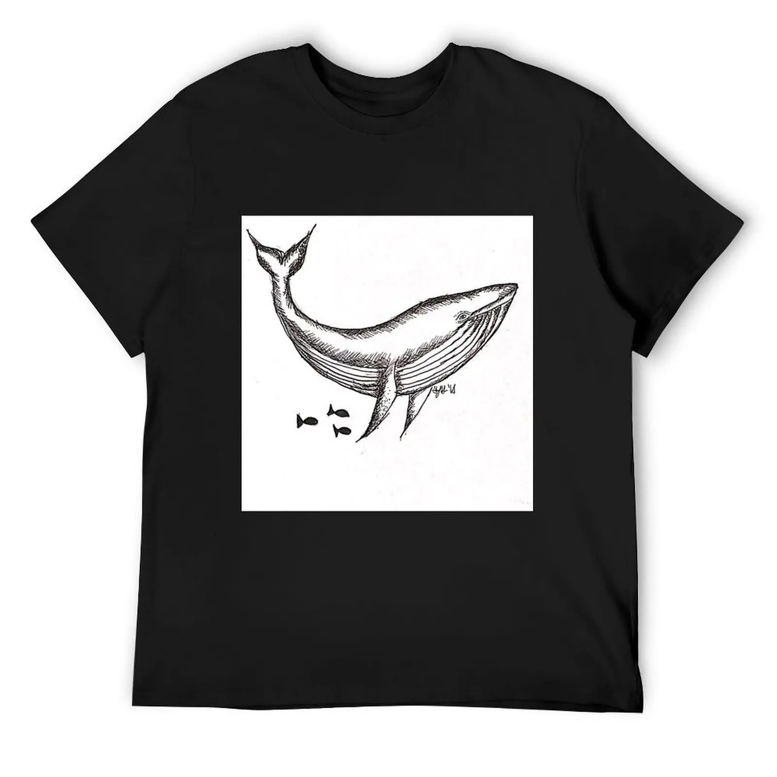 

Whale T-Shirt hippie clothes vintage t shirts heavy weight t shirts for men