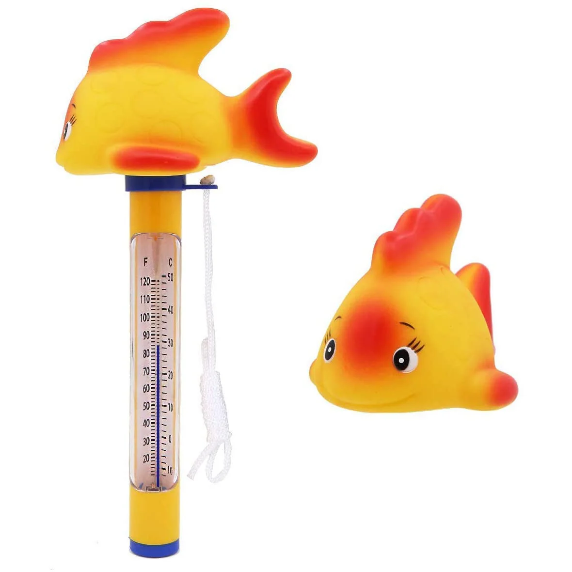 ABLU-Floating Swimming Pool Thermometer With String, Pond Water Thermometer For Swimming Pool,Bath, Spa, Hot Tubs, Fish Ponds