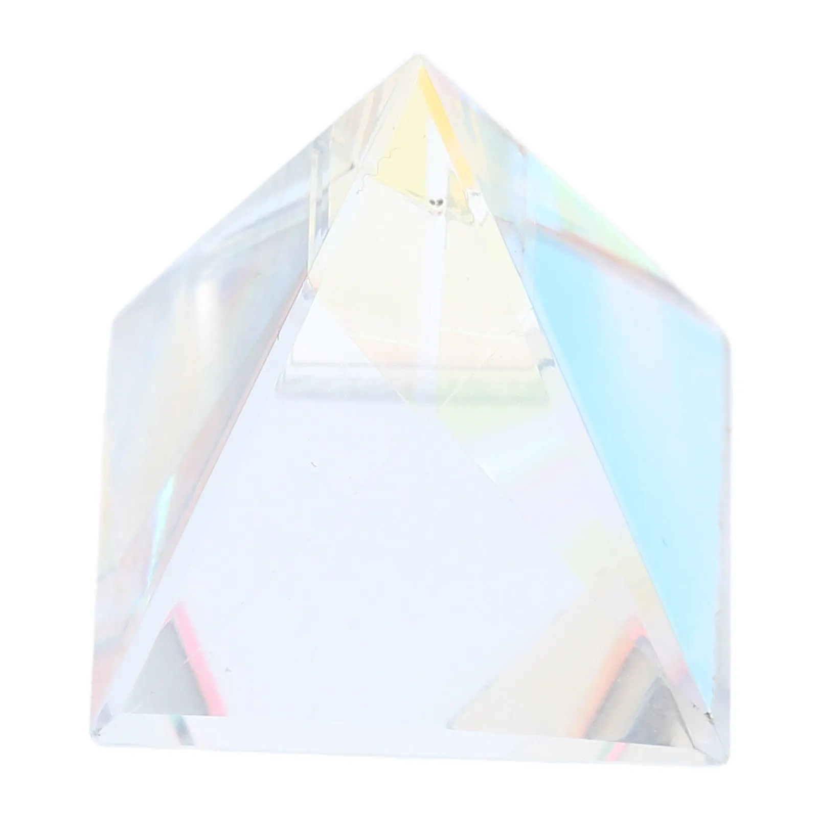 1Set Sun Prism Handcrafted Glass Pyramid Optical Prism Home Decor Color Refraction Light Rainbow Window Catcher Decoration