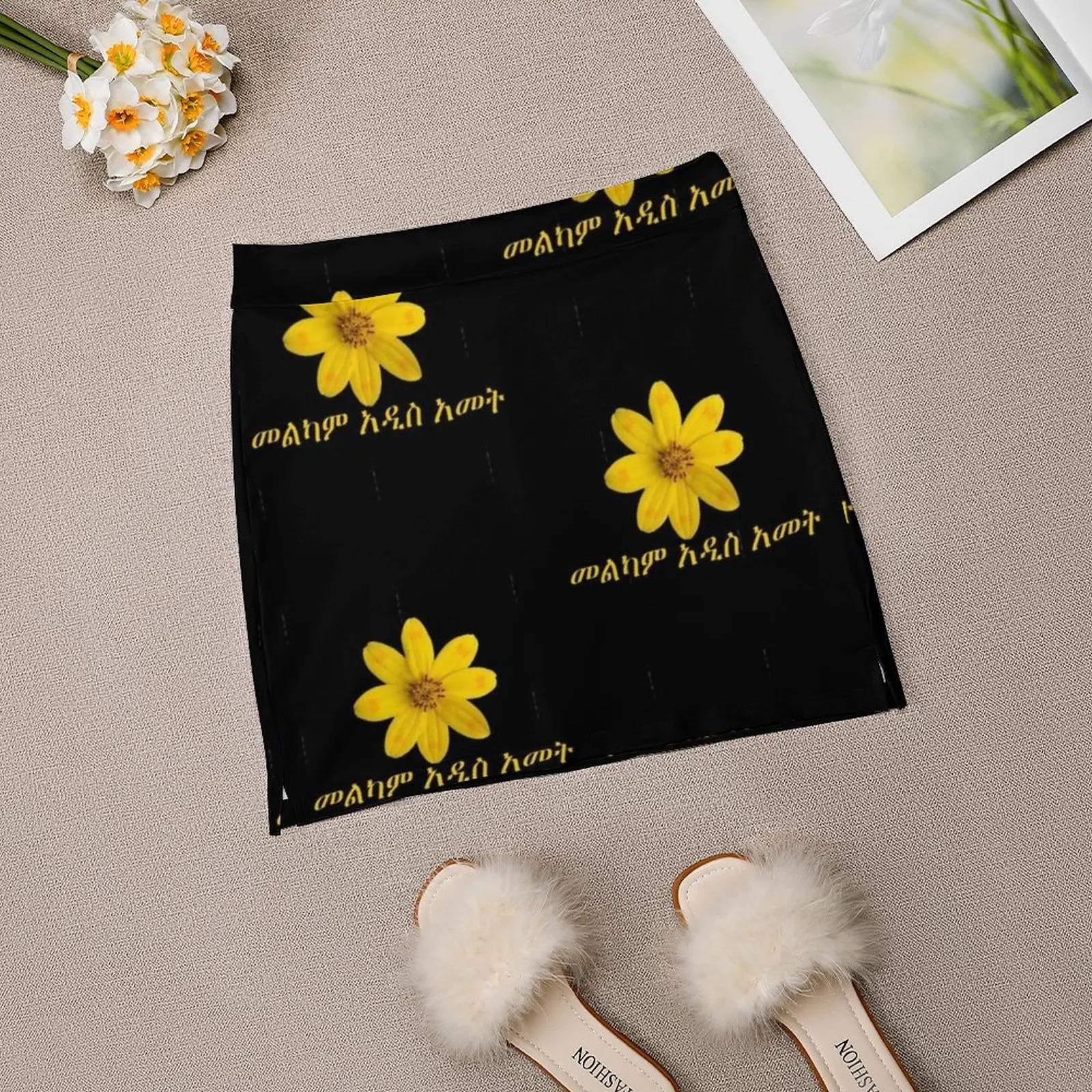 المرأة سنة جديدة سعيدة إثيوبيا إنكوتاتاش 2012 تنورة نسائية مع إخفاء جيب تنورة التنس جولف التنانير الريشة التنانير الجري #5