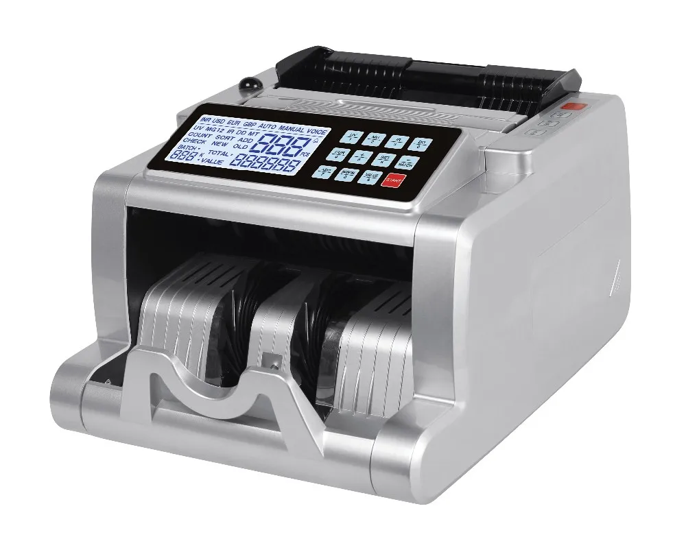 

AL-6500W UV MG IR Currency Counter Money Counting Machine Bill Counter