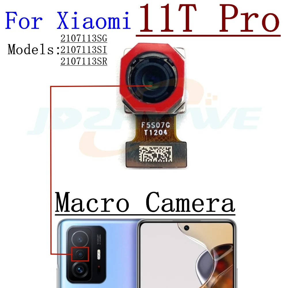 108MP Back Main Camera For Xiaomi Mi 11T Pro 11TPro Front Selfie