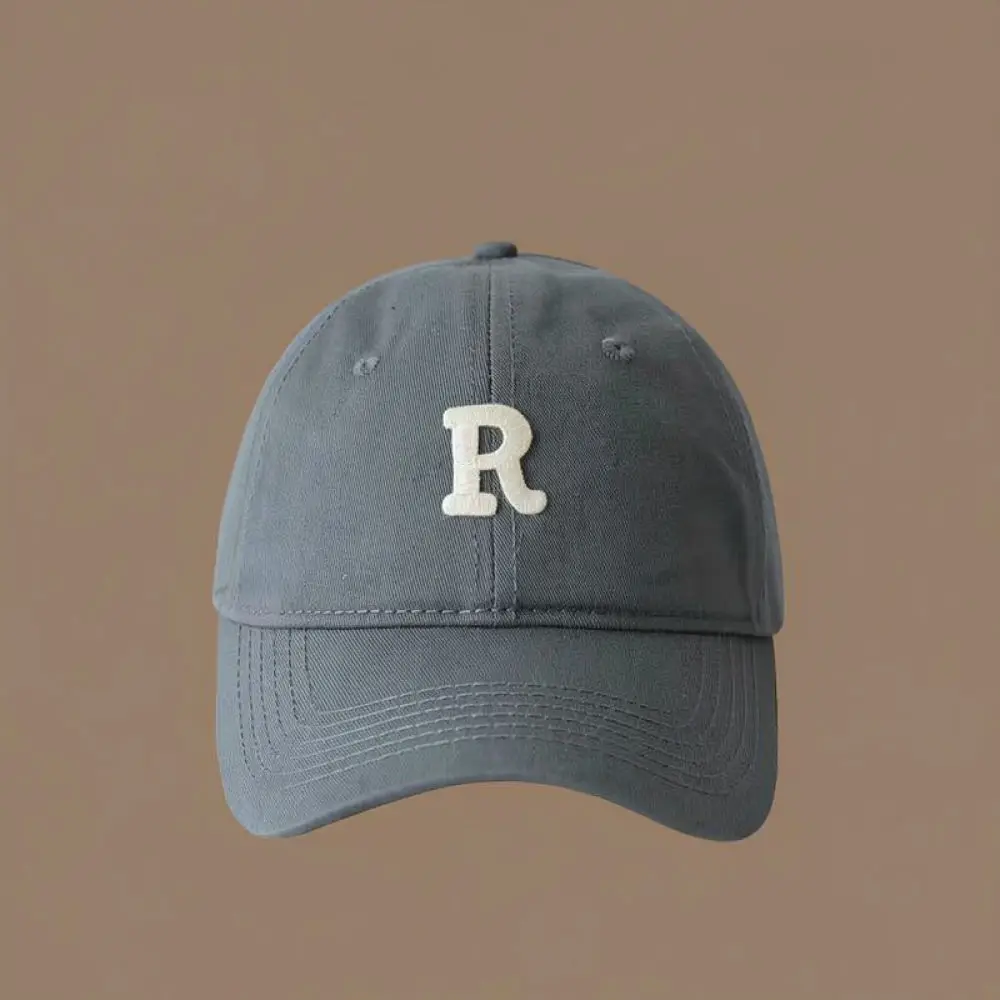 Minimalist Style Letter Embroidery Baseball Cap Women Men Adjustable Sunscreen Hat Spring Summer Leisure Travel Sport Headwear