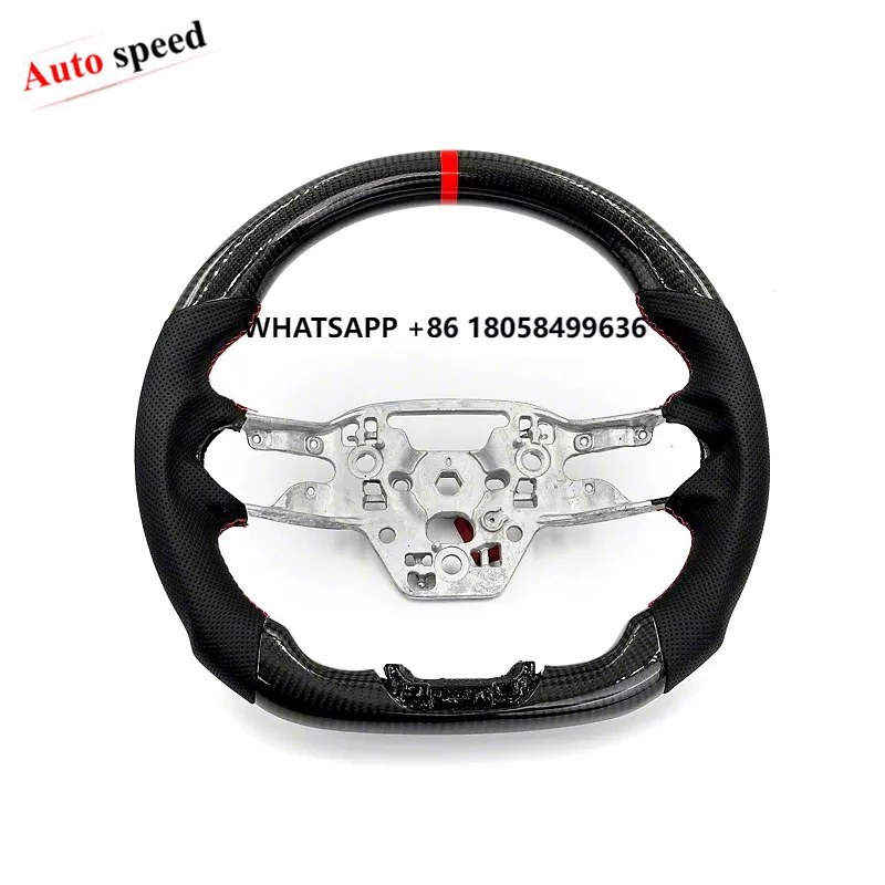 

Real Carbon Fiber Steering Wheel for Ford Mustang 2024