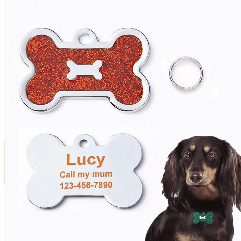 Engraved Pet Tags for Samll Large Cats Dogs Custom Pet Collars Personalized Pet Name Adress  Number Tag Collars Chihuahu  Puppy