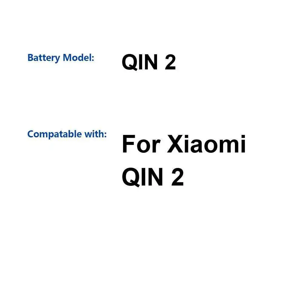 

Высокая емкость 2100 мАч для аккумулятора мобильного телефона Xiaomi Qin 2, совместимость