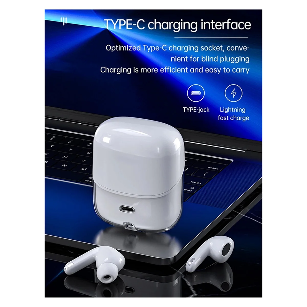 【تصقيد الأخير!】سماعة بلوتوث DX16 الجديدة سماعة رأس مزدوجة لاسلكية زوجين TWS داخل الأذن التجارة الخارجية الجديدة عبر الحدود أ #4