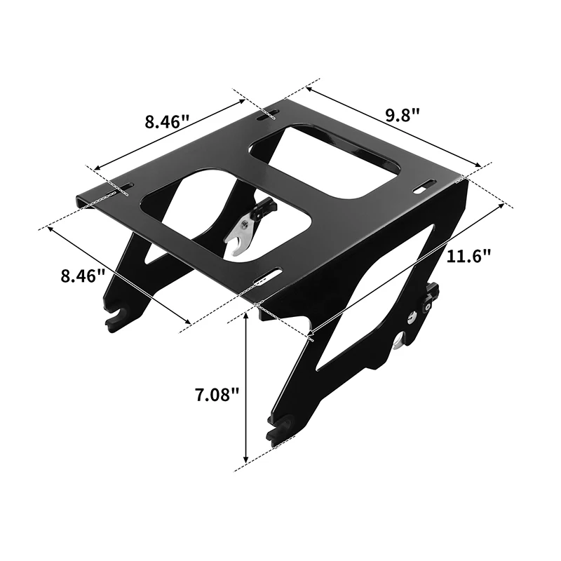 Detachable Solo Luggage Mounting Rack For Harley Softail FLSL FLDE FXBB Street Bob Heritage Classic Deluxe Slim 2018-2023