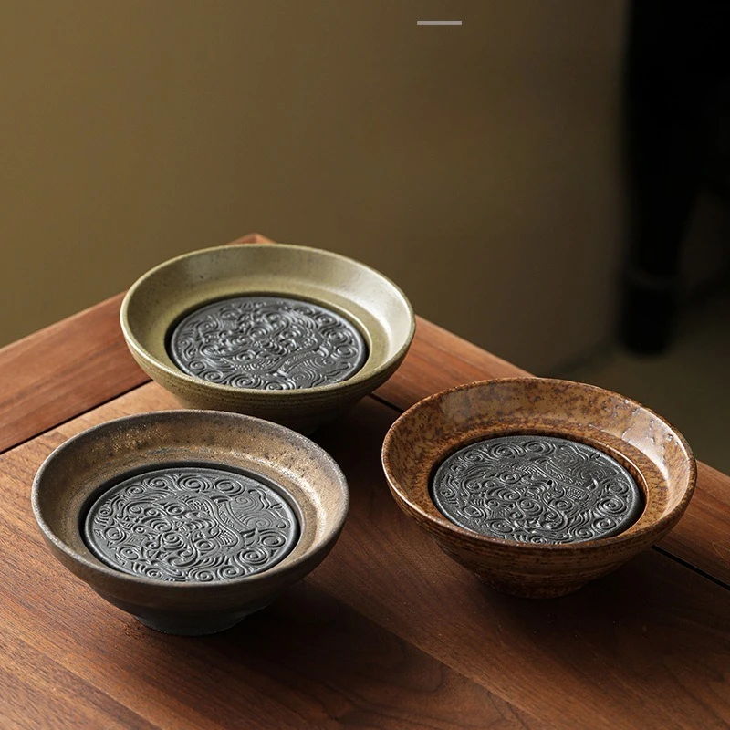 

Vine woven teapot cushion, coarse pottery teapot, water storage type, dry soaking table, purple clay teapot base, teapot holder