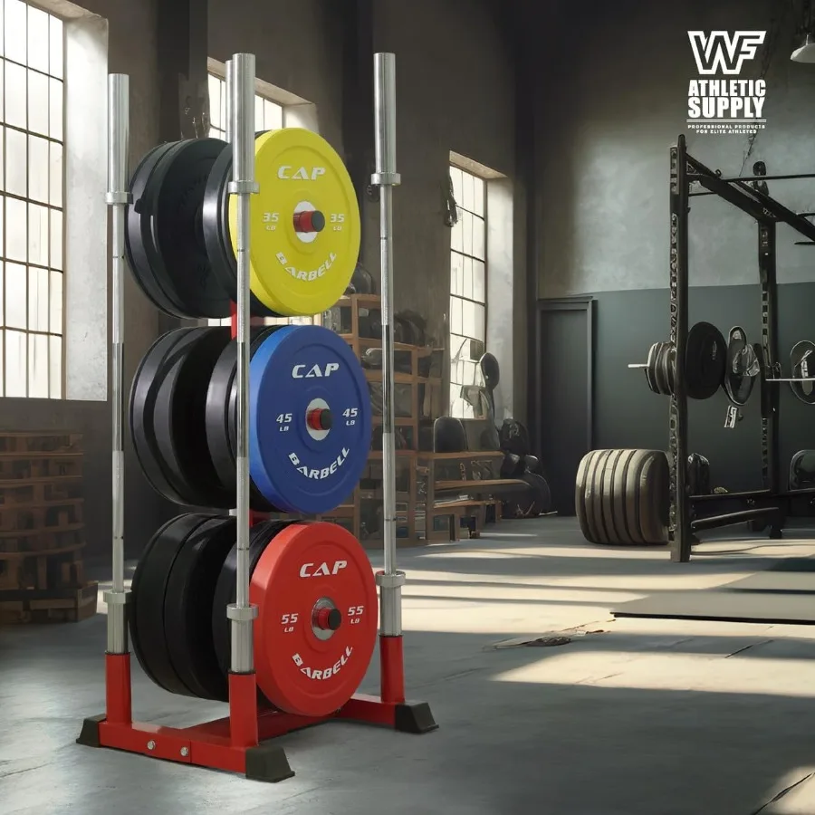 رف لوحة الوزن لتخزين أطباق المصد مع حاملات الحديد وأوتاد الألواح شجرة الوزن شديدة التحمل لصالة الألعاب الرياضية المنزلية مقاس 2 بوصة