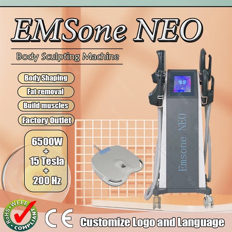 Newest EMSone NEO RF EMS Muscle Stimulation Body Contouring Machine 15 Tesla Body Sculpt For Fat Removal Butt Lift Body Slimming