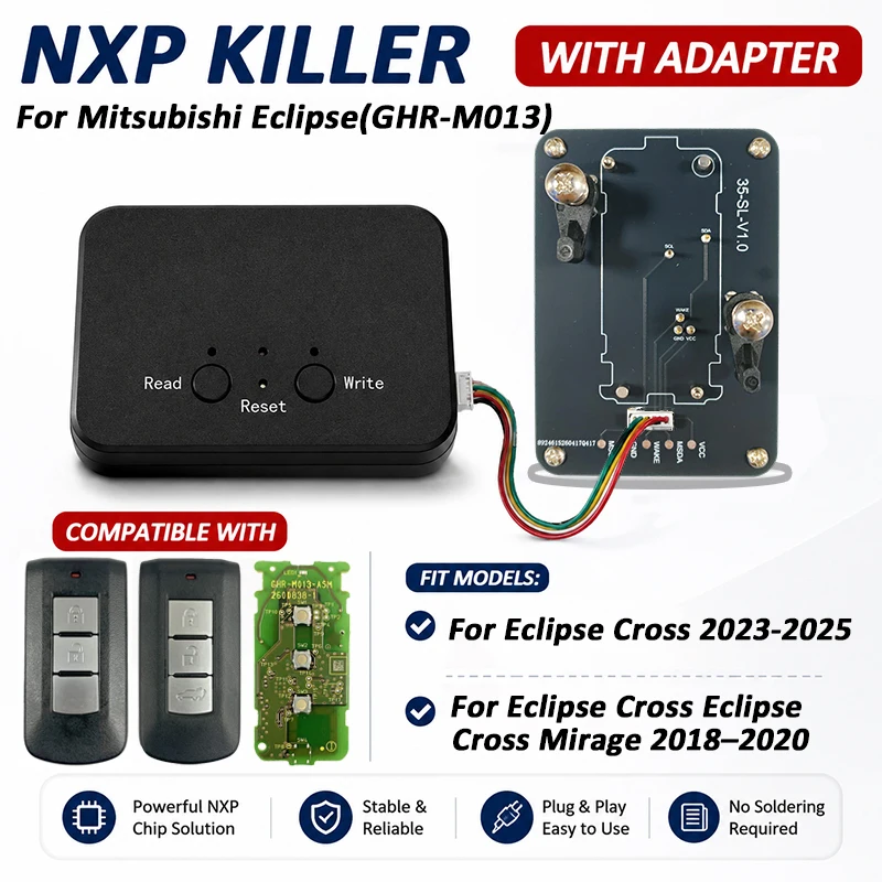 CNP259 NXP Killer Tool Key Device GHR-M013 47 Chip 434Mhz Smart Fob Adding For Mitsubishi Eclipse Cross Mirage 2018-2025