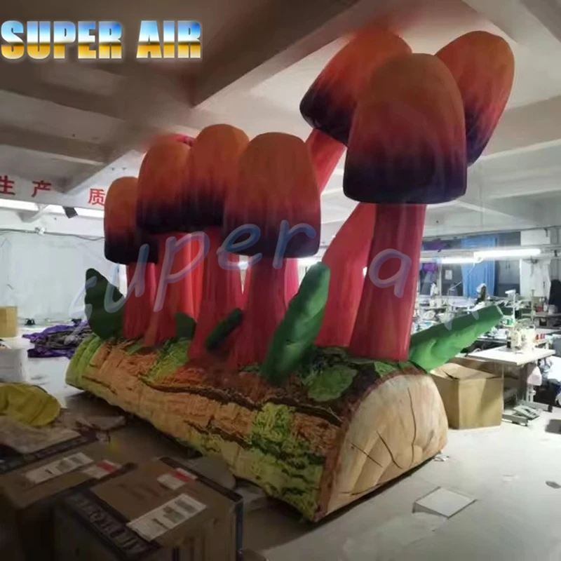 حار بيع الأزياء مخصص علم النبات نموذج فطر قابل للنفخ مع جذع للزينة