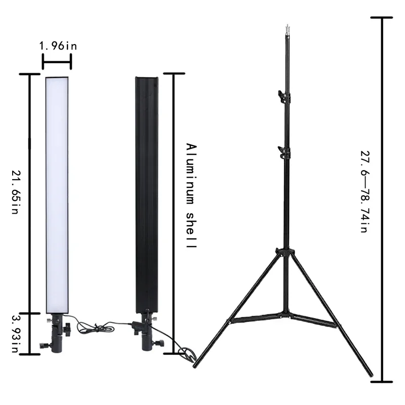 Portable dimmable video photographic light 3 mode ambient photography lighting For 360 degree photo booth