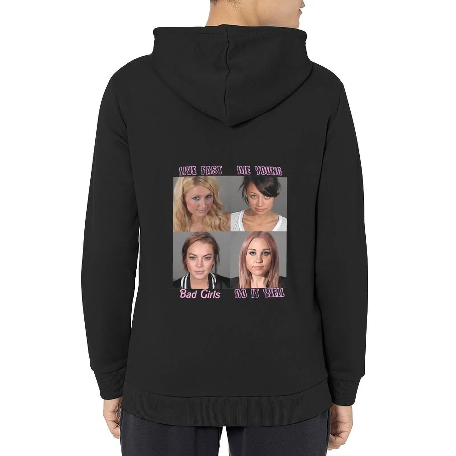 

live fast, die young, bad girls do it well Hoodie autumn new products mens clothes men hoodie