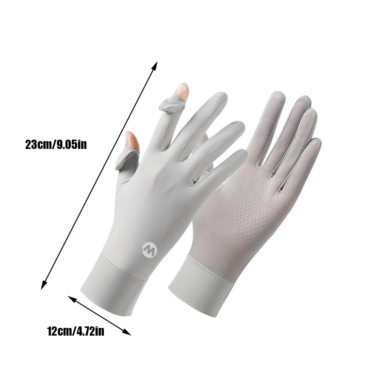 Summer Sunscreen Gloves Touchscreen Breathable Non Slip Hand Covers Women Thin Sun Protection Gloves for Driving Outdoor Travel image 6