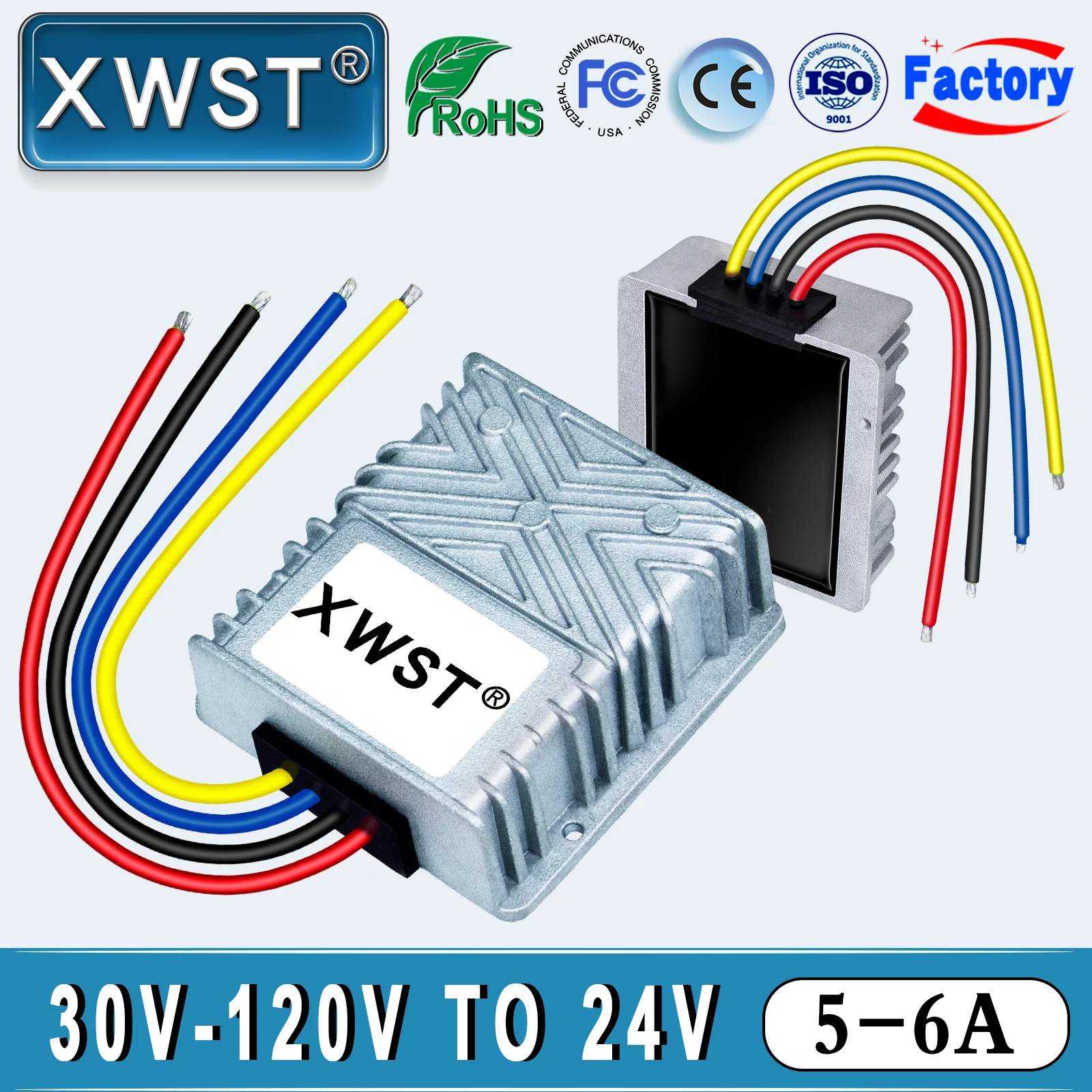 

XWST Isolated DC DC Converter 30-120v 36v 48v 60v 72v 90v 120v to 24v Step Down Isolation Buck Converter Power Supply For Truck