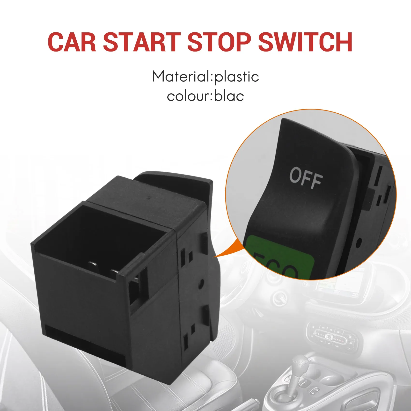 مفتاح إيقاف تشغيل السيارة المتين لسيارة Mercedes-Benz Smart FORTWO 451 2008-2015