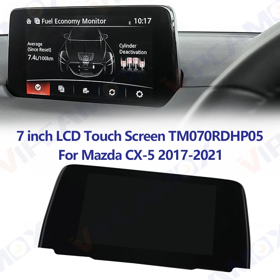 

7 inch 50pin Touch Screen LCD Monitor Display For Mazda CX-5 2017-2021 TM070RDHP05 Radio Navigation Replacement Parts