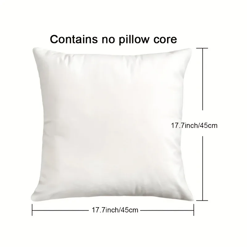 غطاء وسادة مسطح مطبوع ثنائي الأبعاد لعائلة الألبكة اللطيفة لغطاء وسادة أريكة المنزل المريح، ديكور سكن غرفة المنزل، طباعة ثنائية الأبعاد