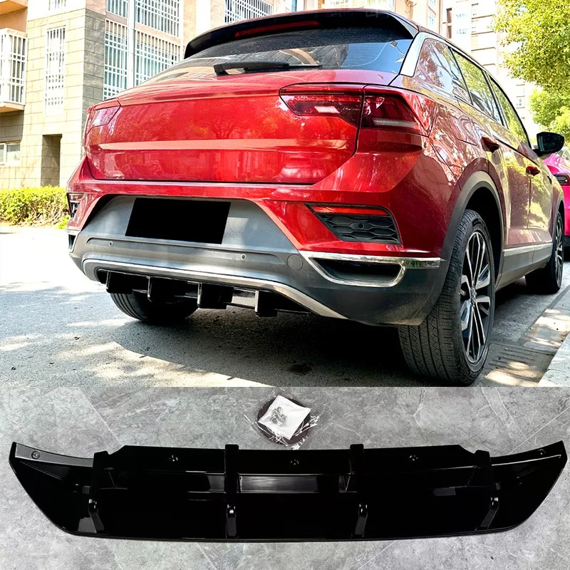 

Для Volkswagen T-Roc MK1 Standard 2017-2021 (не для R) автомобильный задний бампер балдахин задний бампер диффузор спойлер сплиттер тюнинг