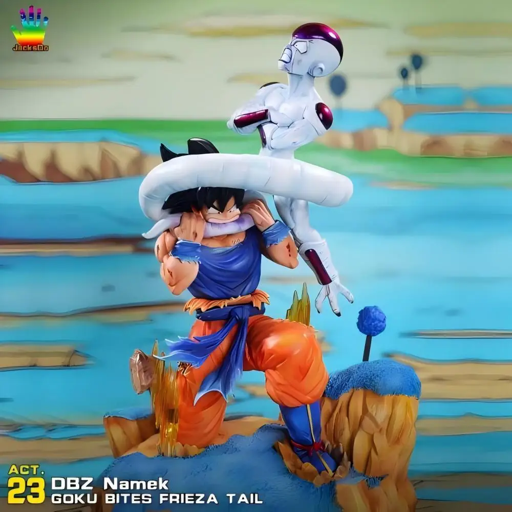 

25cm/9.8in Anime Dragon Ball Z Figure Goku vs Frieza Action Figure Freezer Statue Collection Model Toy Gift