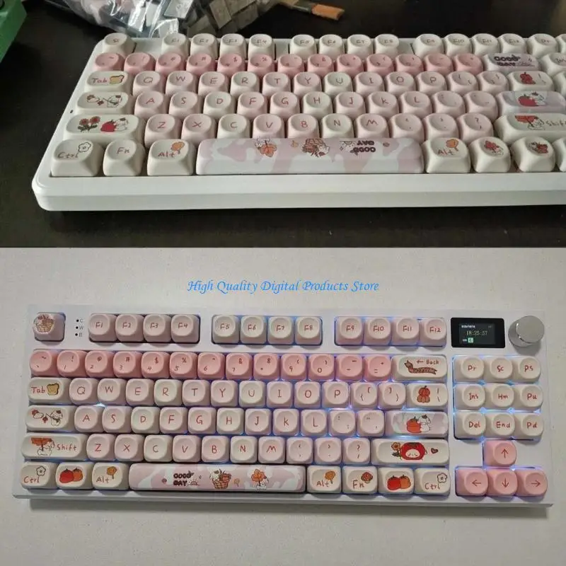 

U2JE 120Keys Fall Puppy MOA Profile Keycap PBT DYE-Sub Keycap for 61 96 9
