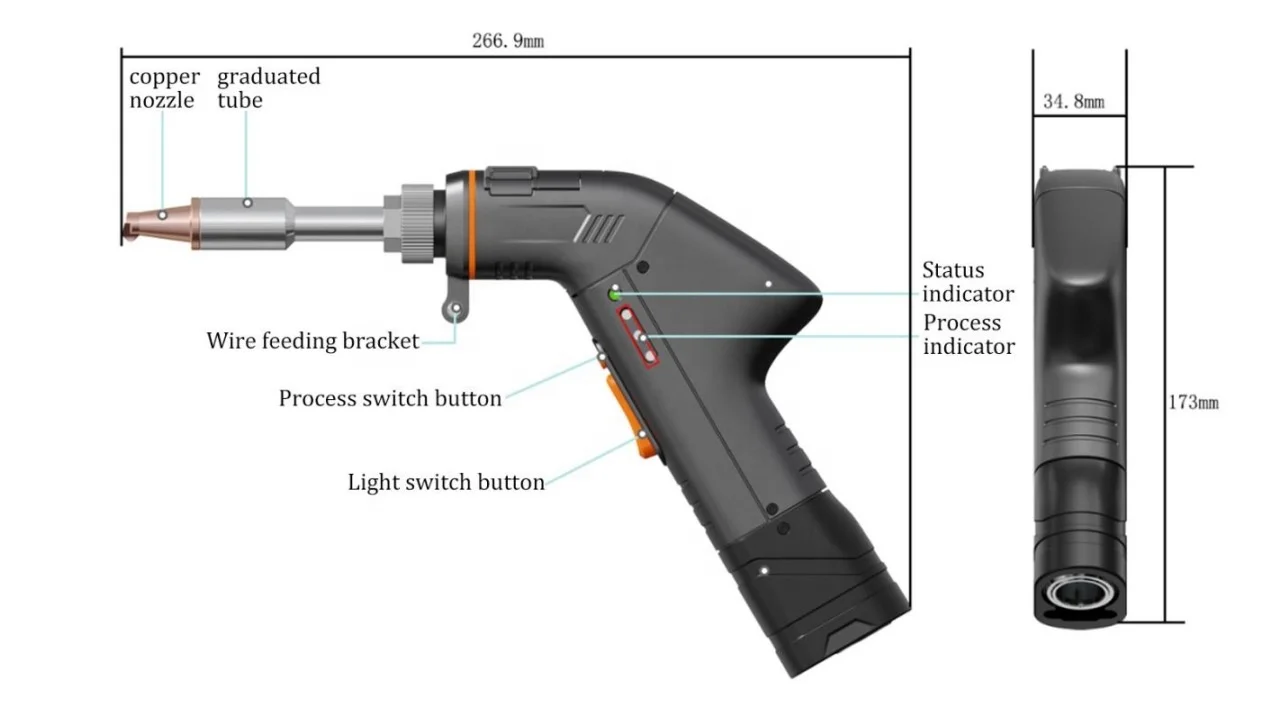 Super Handheld Laser Welding System (4 in 1) SUP33T for Handheld Laser Welding Machine With One Year Warranty