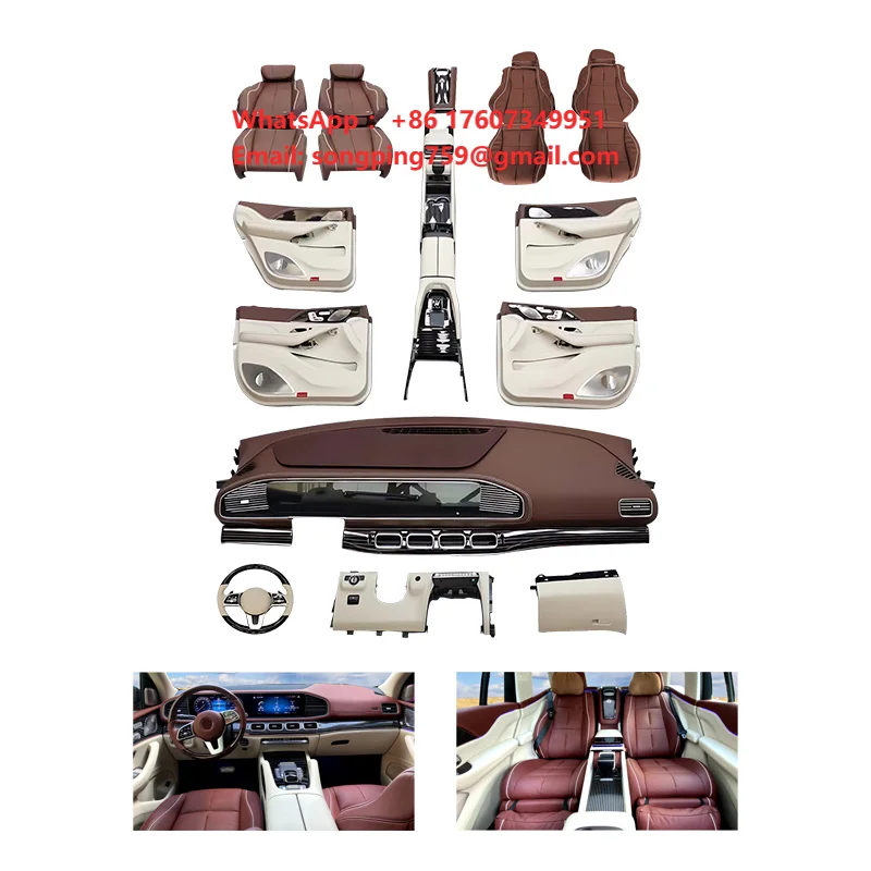 MIDDLE New Interior Upgrade Kit for ML GLE W166 2013-2019 to W167 for Maybach