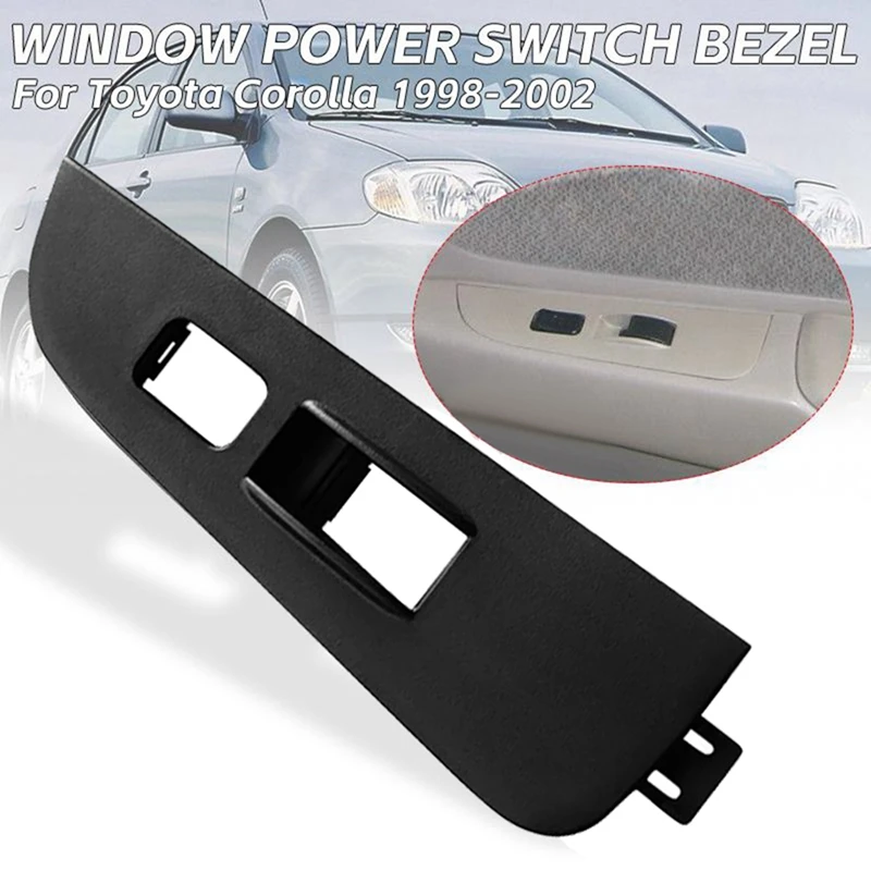 Passenger Side Front Door Armrest Upper Panel 74231-02060-B0 For Toyota Corolla 1998-2002 Power Window Switch Bezel Trim