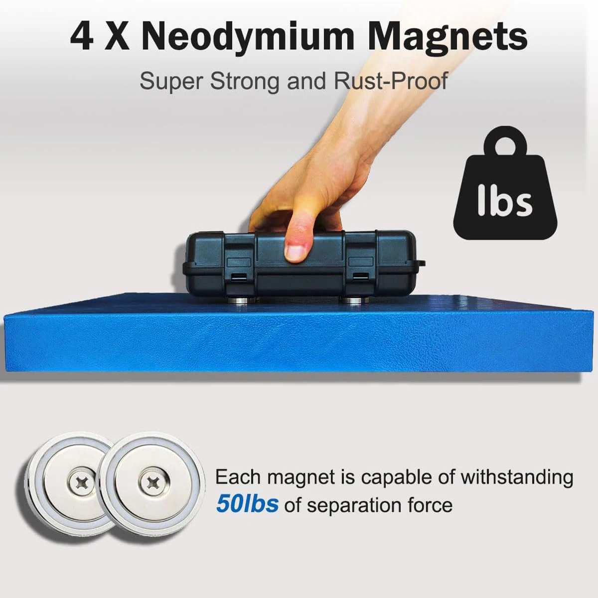 Upgrade Large Magnetic Key Holder Under Trucks Car Magnetic Key Box Under Car Hide a Key Strong Outside for Splash Resistant