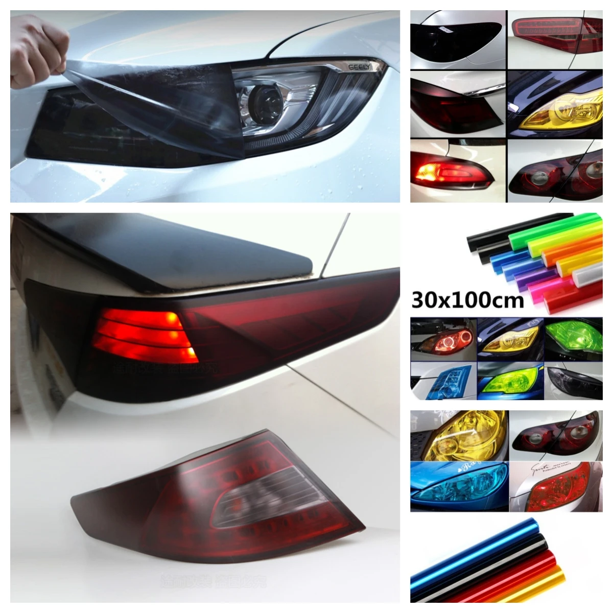 Auto Licht Scheinwerfer Rücklicht Tönung Vinyl Film Scheinwerfer Folie Aufkleber Premium Qualität Film auf Scheinwerfer Auto Zubehör