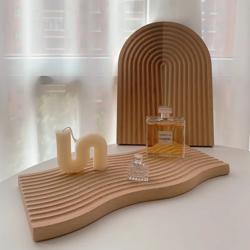 Japanese Wooden Tray Decorations for Storing Modern, Simple, and High-end Entrance Tea Table Decorations - Image 3