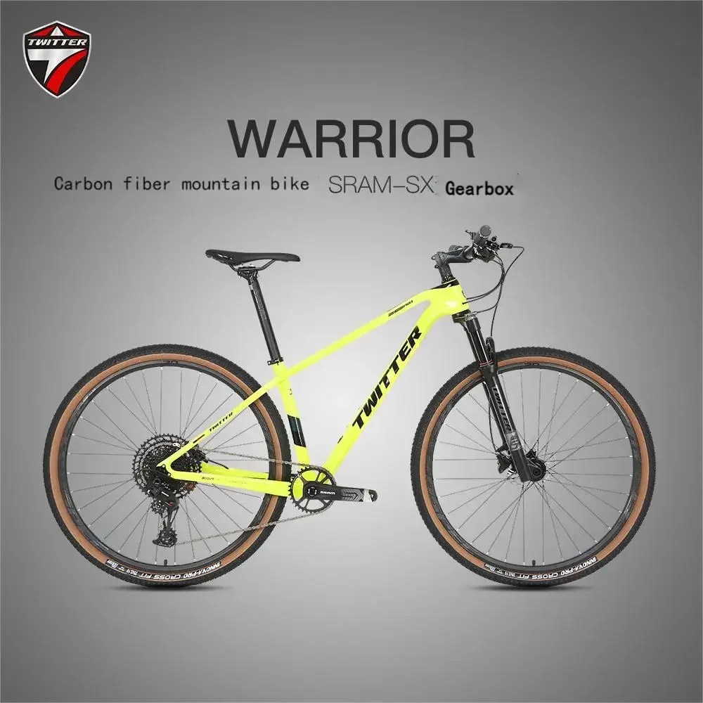 Witter warrior pro carbon fiber mountain bike adult Sx-12 speed oil brake race class mountain bike bicycle carbon