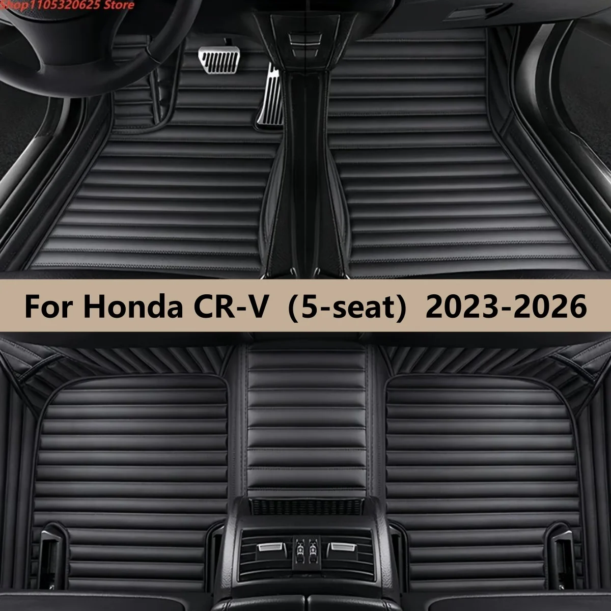 

Car Floor Mats For Honda CR-V（5-seat）2023 2024 2025 2026 Auto Front & Rear Row Full Set Carpet Pads Foot Matts Rugs