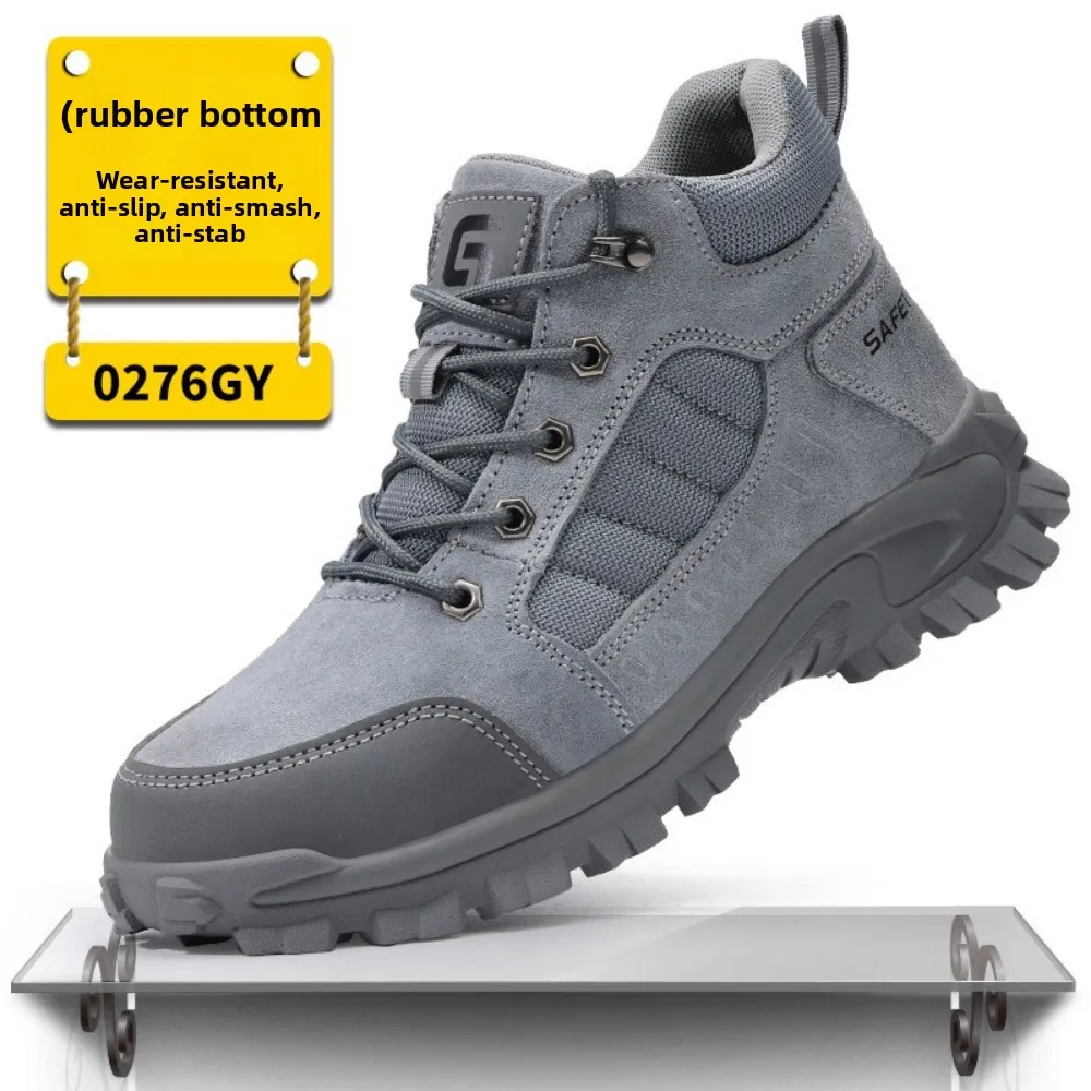 Labor Protection Shoes Men's All-season Breathable, Lightweight and Comfortable, Wear-resistant, Anti-smash, Anti-puncture