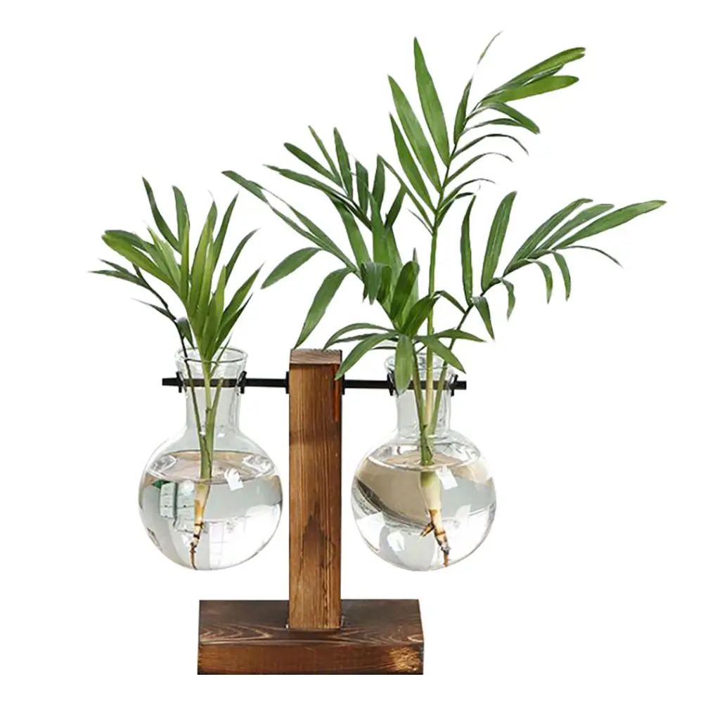 

Transparent Weddings Party Tabletop Plants Flower Vase Glass Vase Flower Decoration Flower Pot Home Bonsai Decor Plant Vases