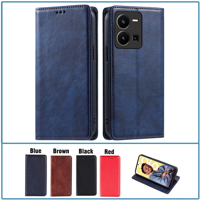 حافظة كتب الوجه لهاتف Vivo Y22s غطاء هاتف Vivo Y22s حافظة جلدية Vivo حافظة Y22s Global VivoY22s Europe Vivo Y 22s محفظة Coque