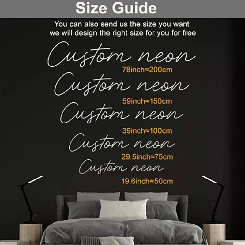 SZREBOW Custom LED Neon Signs Letters Light Happy Birthday Better Together Let Party Oh Baby Wedding Party Game Room Decor