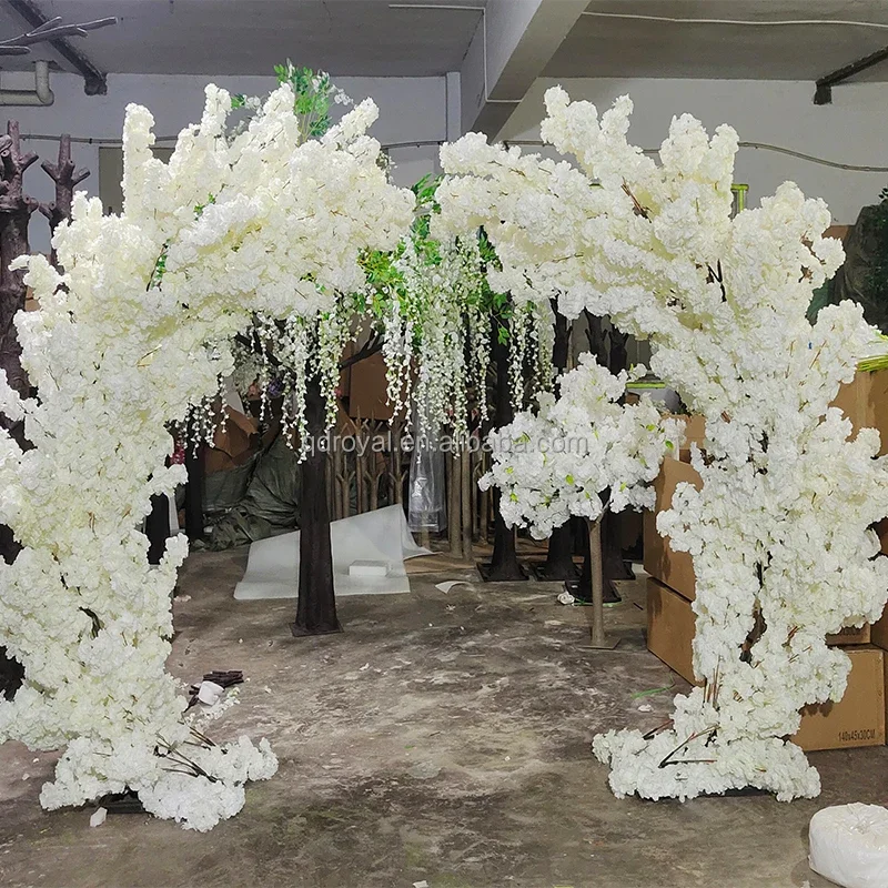 

2m 2.5m 3.0m Artificial Decor Flower White Cherry Blossom Tree Wedding Decoration Home Decoration