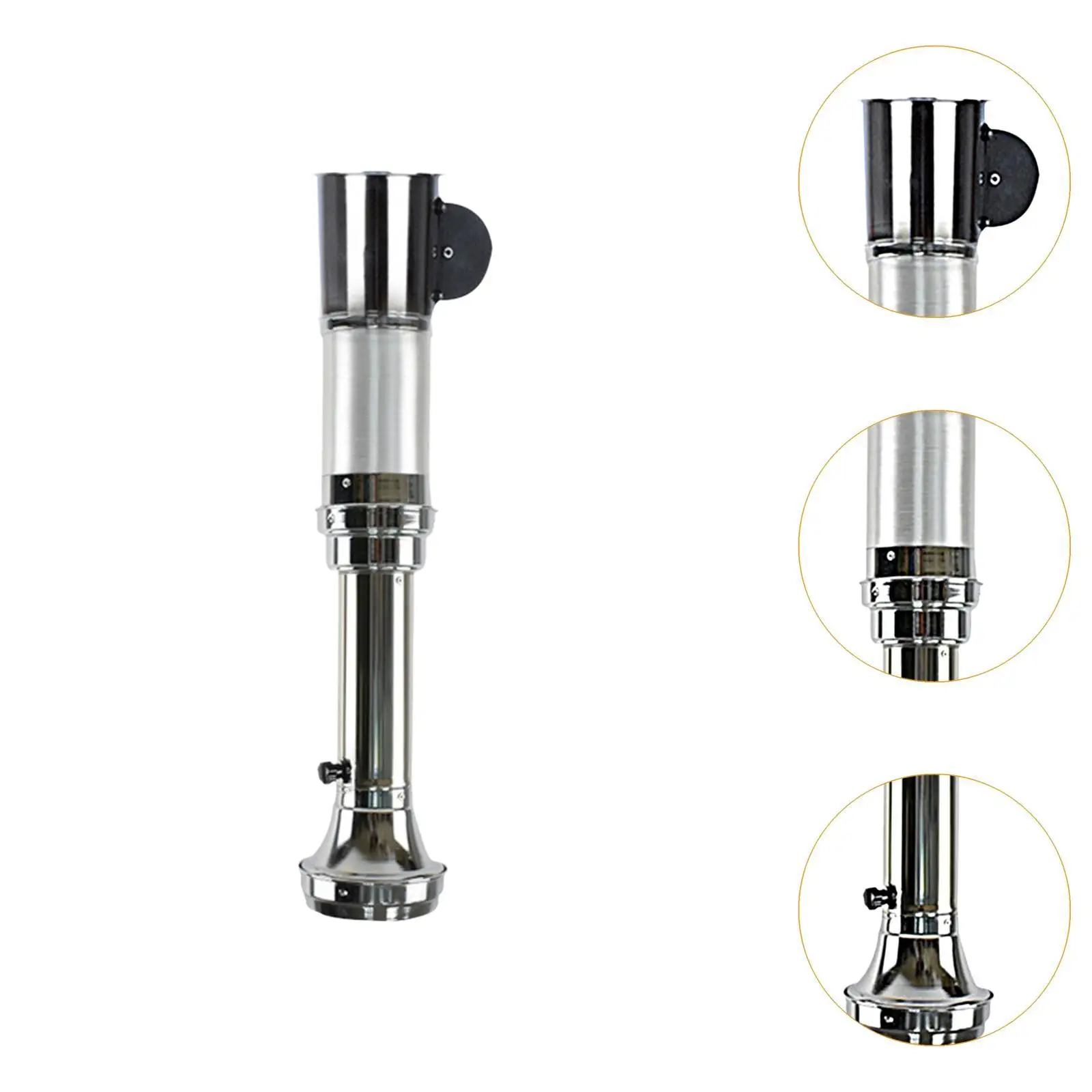 Telescopic BBQ Smoke Vent Pipe Aluminum Steel Extendable Hood for Outdoor Grill Kitchen Exhaust Heat Resistant Design