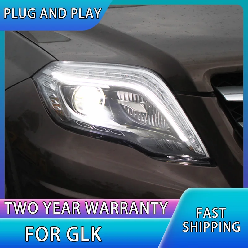 

Car Accessories for GLK350 Headlight 2013 2015 Mercedes Benz GLK Head Lights GLK 200 260 300 DRL Turn Signal High Beam Projector